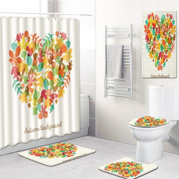 bath mats red lovely bathroom shower curtain mat toilet cover waterproof five-piece carpet
bath mats red lovely bathroom shower curtain mat toilet cover waterproof five-piece carpet