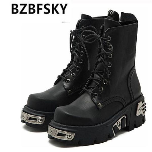 boots 6cm punk style platform women ankle 2021 women's motorcycle boot fashion ladies chunky shoes metal decor black2021, Black
boots 6cm punk style platform women ankle 2021 women's motorcycle boot fashion ladies chunky shoes metal decor black2021, Black