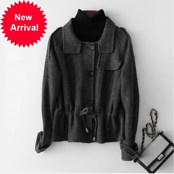 women's wool & blends women winter 2021 fashiont fur coat jacket female lady's spring style suit clothes ro003, Black
women's wool & blends women winter 2021 fashiont fur coat jacket female lady's spring style suit clothes ro003, Black
