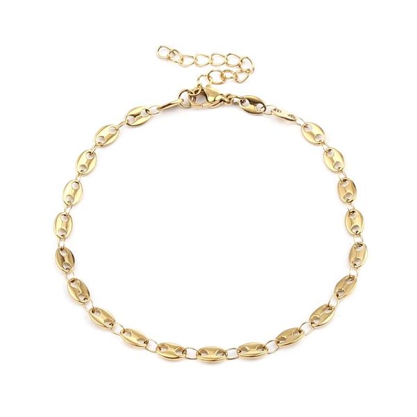 anklets unique stainless steel anklet gold color coffee bean chain bracelets for women summer beach barefoot jewelry ,1 piece, Red;blue
anklets unique stainless steel anklet gold color coffee bean chain bracelets for women summer beach barefoot jewelry ,1 piece, Red;blue