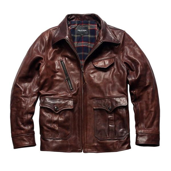 men's leather & faux bt read description asian size super genuine horse jacket slim classic horsehide stylish, Black
men's leather & faux bt read description asian size super genuine horse jacket slim classic horsehide stylish, Black