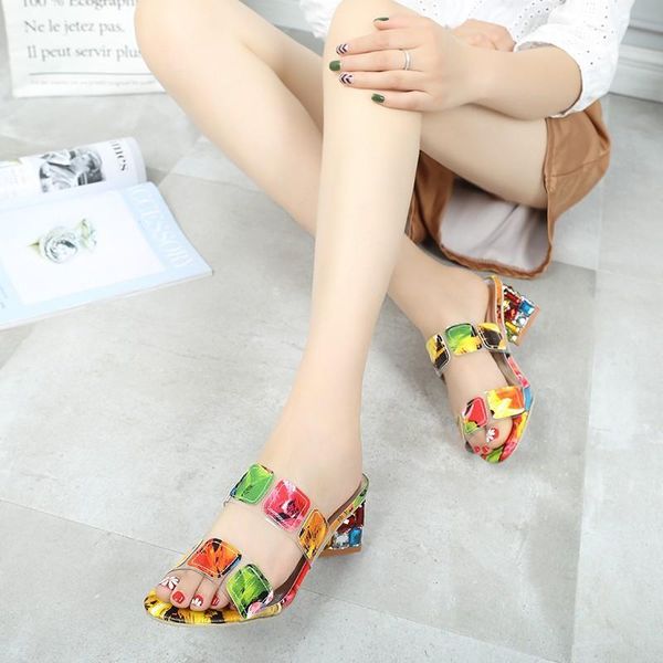 slippers european and american large size 35-41 high heel for women summer color matching rhinestone thick flip flop, Black
slippers european and american large size 35-41 high heel for women summer color matching rhinestone thick flip flop, Black