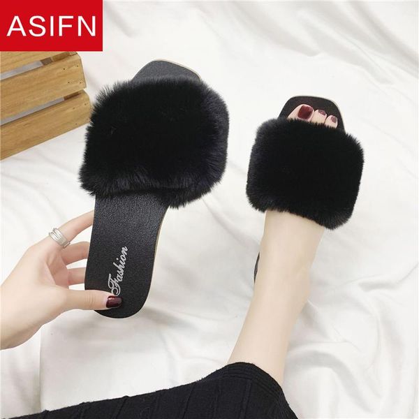 women's fur slippers flip flops slides anti-skid wear students female fashionshoes seaside flat bottom, Black
women's fur slippers flip flops slides anti-skid wear students female fashionshoes seaside flat bottom, Black