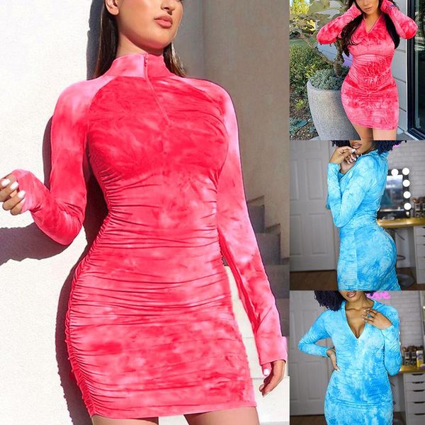 fashion long sleeve turtleneck zipper tie dye skinny women dress bodycon casual dresses, Black;gray
fashion long sleeve turtleneck zipper tie dye skinny women dress bodycon casual dresses, Black;gray