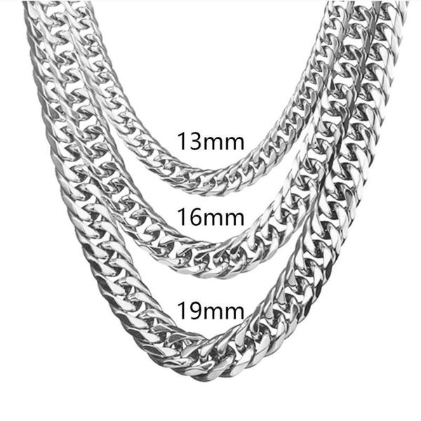 11/13/16/19/21mm 7-40" fashion jewelry stainless steel silver color double cuban curb chain mens womens necklace or bracelet chains
11/13/16/19/21mm 7-40" fashion jewelry stainless steel silver color double cuban curb chain mens womens necklace or bracelet chains