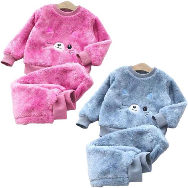 winter baby boy girl thicken pajamas set flannel fleece toddler child warm catoon sleepwear kids home suit 0-6y 211026, Blue;red
winter baby boy girl thicken pajamas set flannel fleece toddler child warm catoon sleepwear kids home suit 0-6y 211026, Blue;red