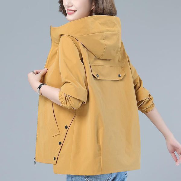 women's jackets 2021 spring autumn women hooded casual female windbreaker basic coat zipper lightweight jacket outerwear plus size, Black;brown
women's jackets 2021 spring autumn women hooded casual female windbreaker basic coat zipper lightweight jacket outerwear plus size, Black;brown
