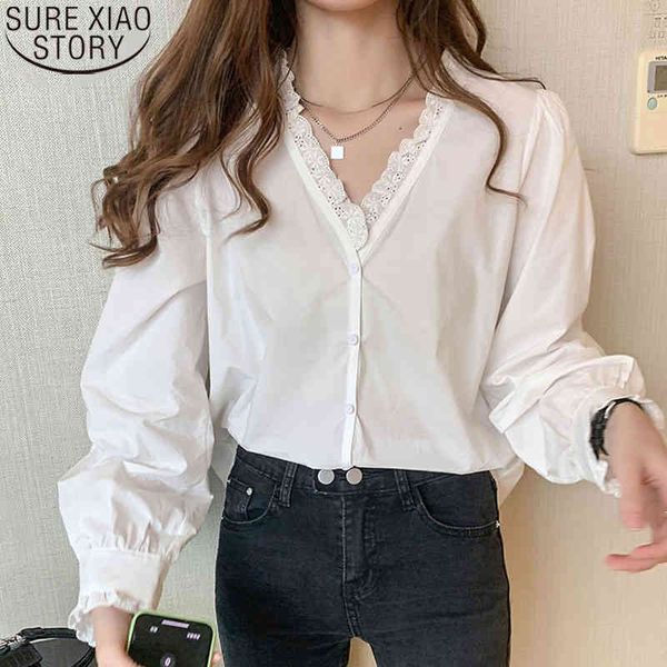 french style autumn white lace shirts women puff long sleeve blouses casual loose v-neck cardigan ladies blusas 10621 210417
french style autumn white lace shirts women puff long sleeve blouses casual loose v-neck cardigan ladies blusas 10621 210417