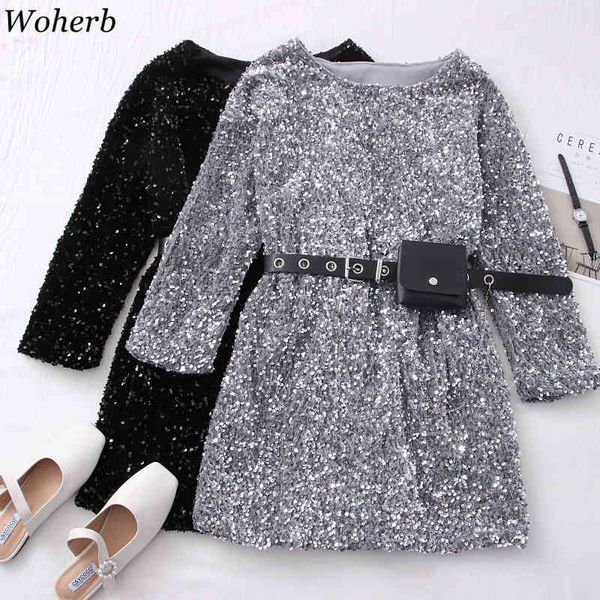 dresses women fall clothes robe fashion heavy sequined mini dress korean short with chain bag belt vestidos 4f468 210417, Black;gray
dresses women fall clothes robe fashion heavy sequined mini dress korean short with chain bag belt vestidos 4f468 210417, Black;gray
