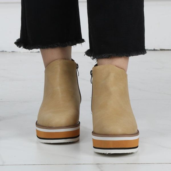 boots women's ankle fashion wedge heel retro solid side zipper low suitable for scenes outdoor shoes botines 2021, Black
boots women's ankle fashion wedge heel retro solid side zipper low suitable for scenes outdoor shoes botines 2021, Black