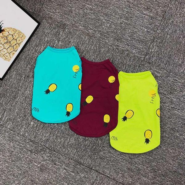 dog apparel pet summer cool costume, dogs elastic cotton vest with cute pineapple patterns, green/blue/purple supplies product
dog apparel pet summer cool costume, dogs elastic cotton vest with cute pineapple patterns, green/blue/purple supplies product