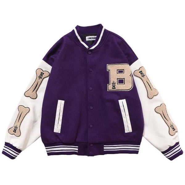 men's jackets mens varsity baseball jacket streetwear men women furry bone letter patchwork oversized hip hop punk bomber coat premium, Black;brown
men's jackets mens varsity baseball jacket streetwear men women furry bone letter patchwork oversized hip hop punk bomber coat premium, Black;brown