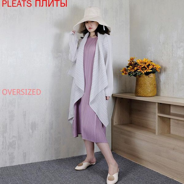 miyake women's versatile coat long sleeve with lapel temperament fashion irregular shawl cardigan scarves, Blue;gray
miyake women's versatile coat long sleeve with lapel temperament fashion irregular shawl cardigan scarves, Blue;gray