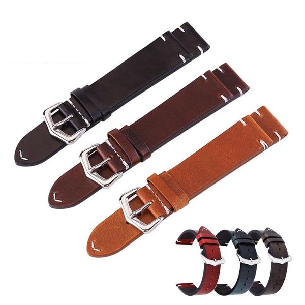 watch bands 18mm 20mm 22mm 24mm genuine leather universal band men women retro brown black blue strap bracelet watchband accessories, Black;brown
watch bands 18mm 20mm 22mm 24mm genuine leather universal band men women retro brown black blue strap bracelet watchband accessories, Black;brown