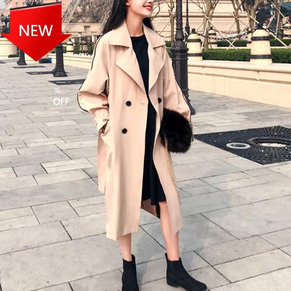 women's trench coats double breasted long coat belt female korean maxi windbreaker outerwear autumn winter women casual slim, Tan;black
women's trench coats double breasted long coat belt female korean maxi windbreaker outerwear autumn winter women casual slim, Tan;black