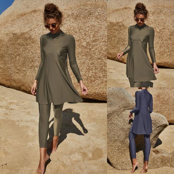swim wear women muslim swimsuit swimwear two-piece set moslem muslem maillot de bain femme plus size whole black long sleeve dress
swim wear women muslim swimsuit swimwear two-piece set moslem muslem maillot de bain femme plus size whole black long sleeve dress
