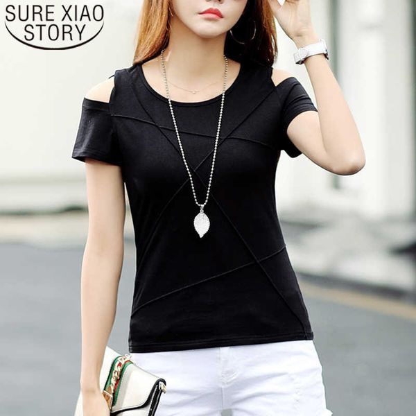 summer camiseta mujer cotton short sleeve solid women t shirt casual slim fit women t-shirt female clothes 8606 50 210528, White
summer camiseta mujer cotton short sleeve solid women t shirt casual slim fit women t-shirt female clothes 8606 50 210528, White