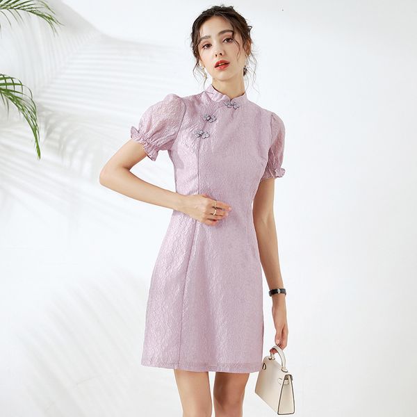 luxury casual dresses 2110306-2021 summer french improved cheongsam lace drs gentle american style, Black;gray
luxury casual dresses 2110306-2021 summer french improved cheongsam lace drs gentle american style, Black;gray
