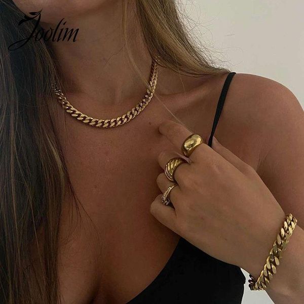 chains joolim jewelry wholesale gold finish cuban link chain stainless steel necklace, Silver
chains joolim jewelry wholesale gold finish cuban link chain stainless steel necklace, Silver