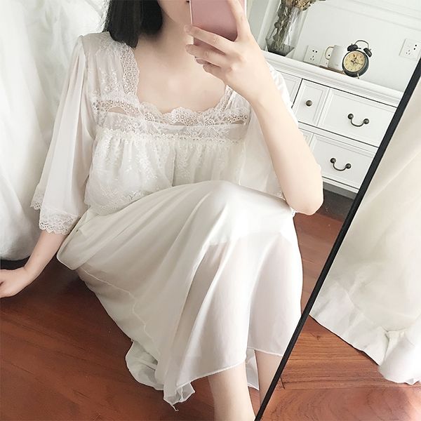 summer women dress princess sleepshirts vintage flowers lace voile nightgowns.victorian lady girls nightdress sleep loungewear, Black;red
summer women dress princess sleepshirts vintage flowers lace voile nightgowns.victorian lady girls nightdress sleep loungewear, Black;red