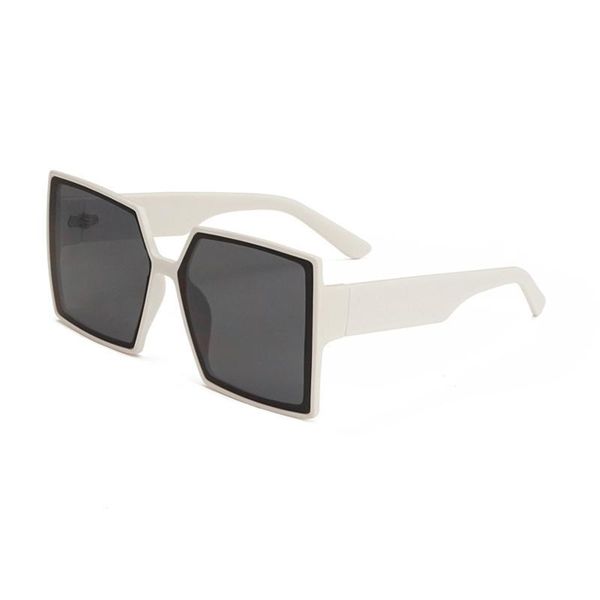 sunglasses doisyer women's fashion face covering large square personality, White;black
sunglasses doisyer women's fashion face covering large square personality, White;black
