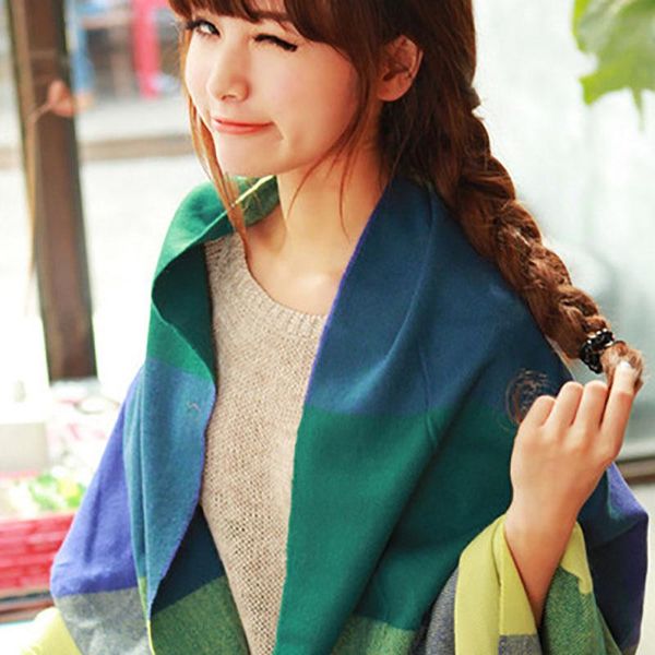 scarves plaid scarf shawl autumn and winter men imitation cashmere ladies cloak with tassels, Blue;gray
scarves plaid scarf shawl autumn and winter men imitation cashmere ladies cloak with tassels, Blue;gray