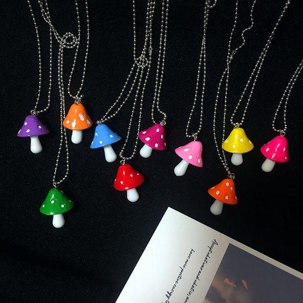 fashion resin cartoon imitation mushroom pendant necklace for women men colorful simple cute charm necklaces jewelry gift, Silver
fashion resin cartoon imitation mushroom pendant necklace for women men colorful simple cute charm necklaces jewelry gift, Silver