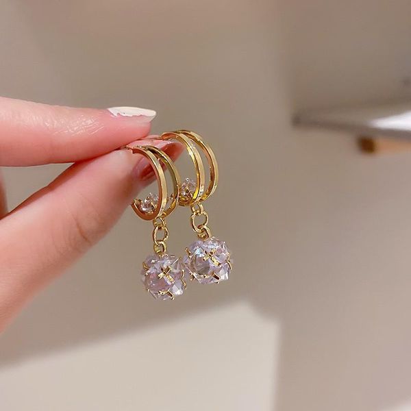 dangle & chandelier 2021 contracted korean temperament crystal fine drop earrings fashion sweet trend geometric circular women jewelry, Silver
dangle & chandelier 2021 contracted korean temperament crystal fine drop earrings fashion sweet trend geometric circular women jewelry, Silver