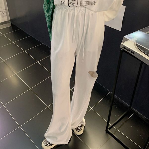 women's pants & capris hzirip elastic-waist casual hole wide-legged pants summer plus skinny size straight femme fashion solid loose 8l, Black;white
women's pants & capris hzirip elastic-waist casual hole wide-legged pants summer plus skinny size straight femme fashion solid loose 8l, Black;white
