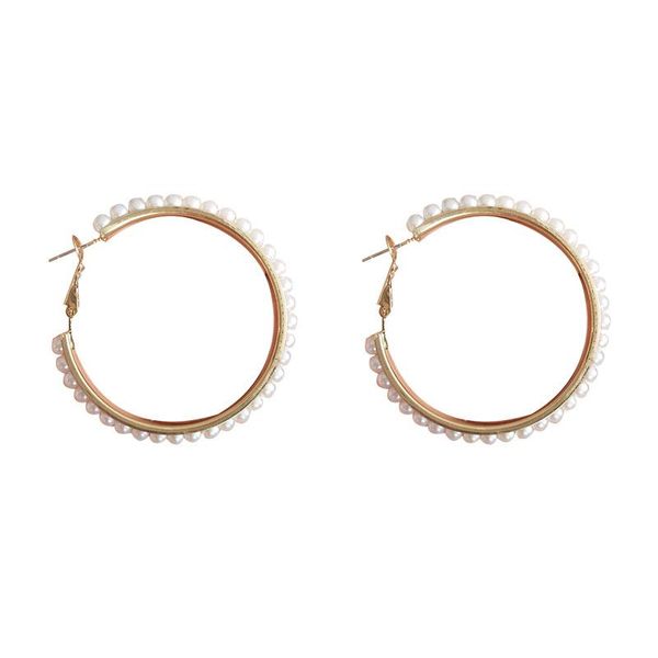 hoop & huggie circle hoops simple plain gold color metal pearl earrings fashion big statement for women party jewelry, Golden;silver
hoop & huggie circle hoops simple plain gold color metal pearl earrings fashion big statement for women party jewelry, Golden;silver