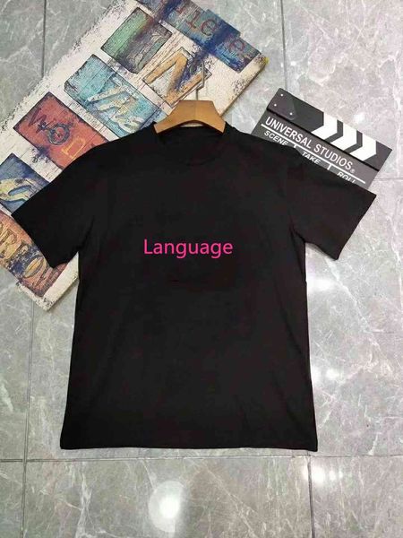 men's women designer language letter printed classic t-shirts 21ss fashion casual short sleeve mens round neck tees with more colors, White;black
men's women designer language letter printed classic t-shirts 21ss fashion casual short sleeve mens round neck tees with more colors, White;black