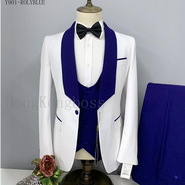 men's suits & blazers 3 pcs suit set jacket pants / 2022 fashion casual boutique business big collar dress coat trousers waistcoat, White;black
men's suits & blazers 3 pcs suit set jacket pants / 2022 fashion casual boutique business big collar dress coat trousers waistcoat, White;black