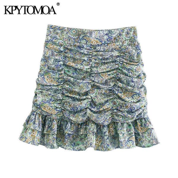 kpytomoa women chic fashion with ruffled pleated printed mini skirts vintage high waist back zipper female skirts mujer 210708, Black
kpytomoa women chic fashion with ruffled pleated printed mini skirts vintage high waist back zipper female skirts mujer 210708, Black