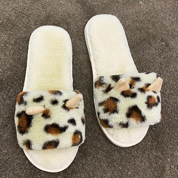 tide leopard plush slippers women slip-on anti-skid sole soft bedroom indoor shoes warm, Black
tide leopard plush slippers women slip-on anti-skid sole soft bedroom indoor shoes warm, Black
