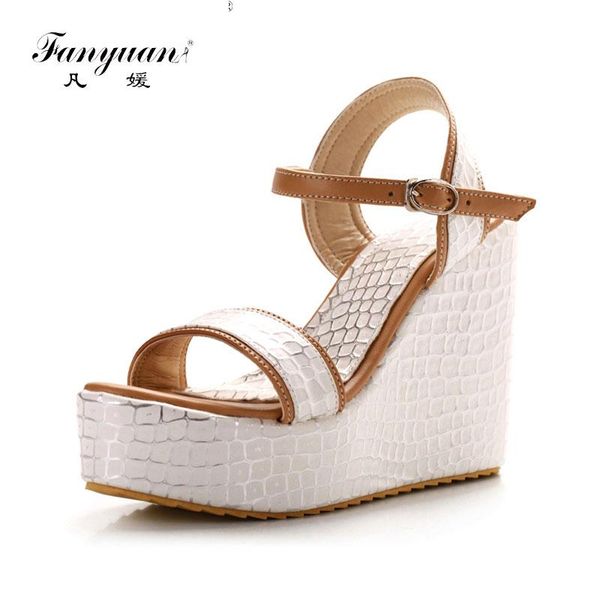fanyuan big 30-43 quality stone print platform summer sandals shoes woman leisure wedge high heels women dress, Black
fanyuan big 30-43 quality stone print platform summer sandals shoes woman leisure wedge high heels women dress, Black