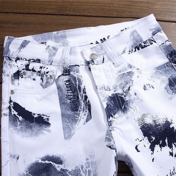men's jeans print 3d letter white male jeans straight leg denim biker pants casual hip hop zipper long streetwear man yt5o, Blue
men's jeans print 3d letter white male jeans straight leg denim biker pants casual hip hop zipper long streetwear man yt5o, Blue