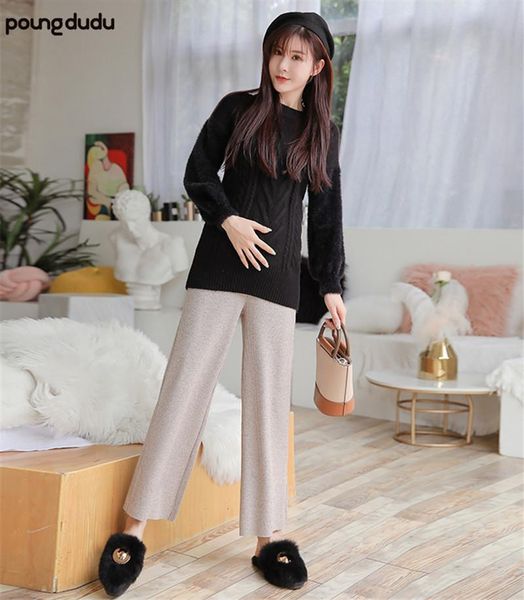 maternity bottoms poungdudu pregnant women pants knitted autumn wild wear loose straight stomach lift real s, White
maternity bottoms poungdudu pregnant women pants knitted autumn wild wear loose straight stomach lift real s, White
