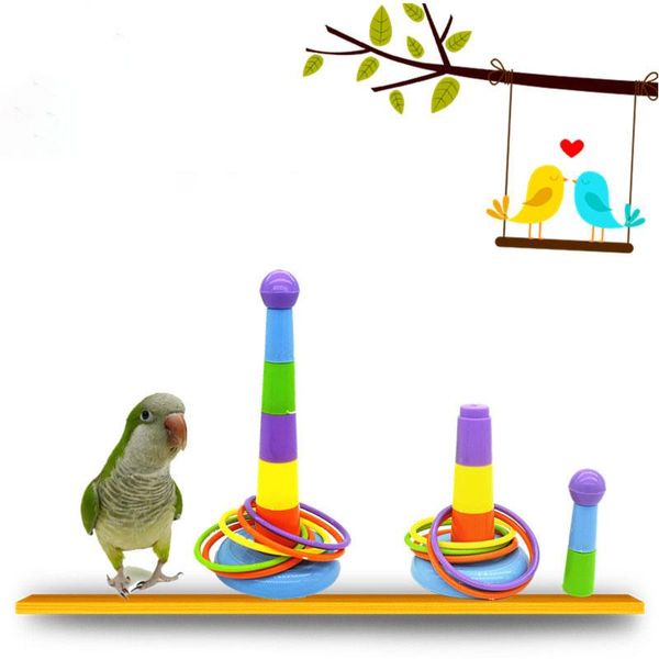 other bird supplies 1set mini ferrule toy for parrot funny development interactive game colorful rings pet
other bird supplies 1set mini ferrule toy for parrot funny development interactive game colorful rings pet
