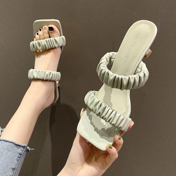 sandals 2021 summer women slipper thin high heel ladies square toe shoes outdoor zapatillas mujer casa mule feminino, Black
sandals 2021 summer women slipper thin high heel ladies square toe shoes outdoor zapatillas mujer casa mule feminino, Black