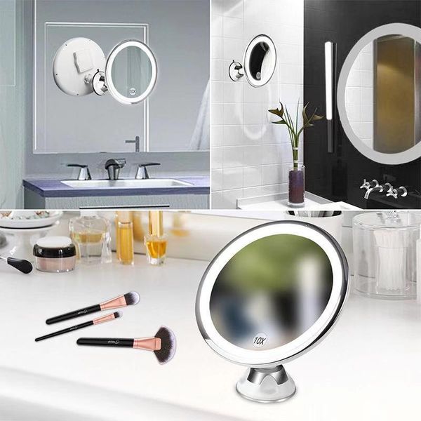 mirrors led light makeup mirror 10 times magnification deskbathroom with suction cup fill folding mj707
mirrors led light makeup mirror 10 times magnification deskbathroom with suction cup fill folding mj707