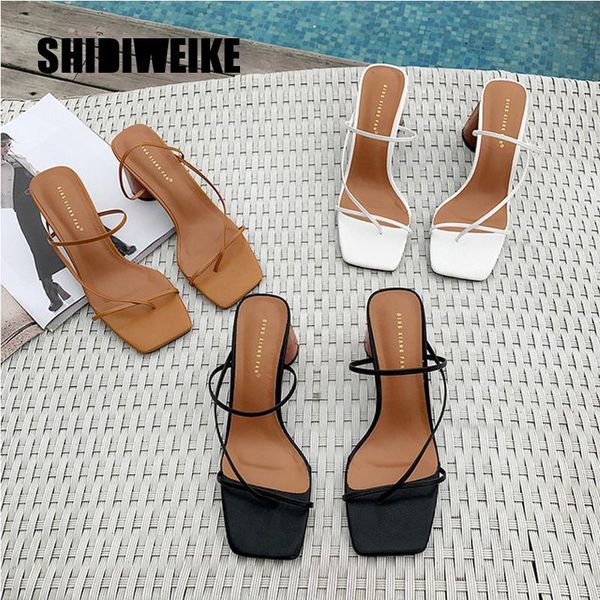sandals women summer 2021 high heel slippers slip on open toe casual outdoor narrow band slides r356, Black
sandals women summer 2021 high heel slippers slip on open toe casual outdoor narrow band slides r356, Black