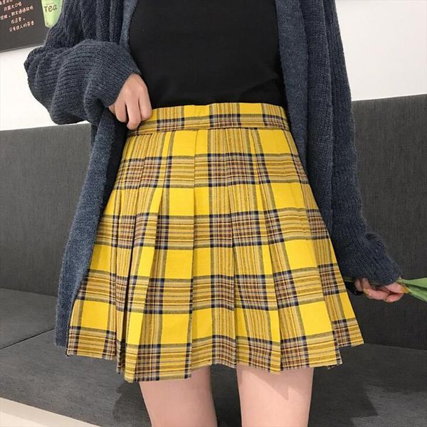 punk harajuku plaid yellow women skirts a line streetwear tartan mini temperament casual slim short, Black
punk harajuku plaid yellow women skirts a line streetwear tartan mini temperament casual slim short, Black