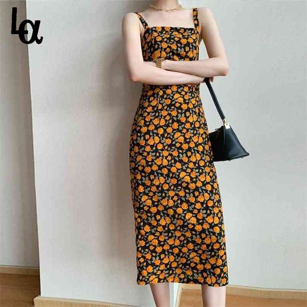 women spaghetti strap dresses slim floral printed robe womens summer temperament feminino elegant dress 210519, Black;gray
women spaghetti strap dresses slim floral printed robe womens summer temperament feminino elegant dress 210519, Black;gray