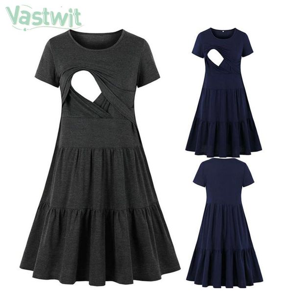 summer maternity loose casual breastfeeding nursing dress women pregnant short sleeve pleated dresses pregnancy nightgown, White
summer maternity loose casual breastfeeding nursing dress women pregnant short sleeve pleated dresses pregnancy nightgown, White
