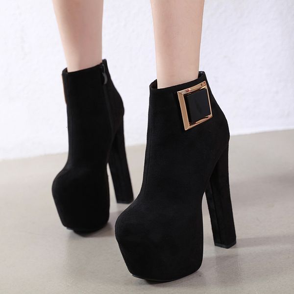 16cm trendy buckle platform ultra high heels ankle bootie black synthetic suede size 34 to 40
16cm trendy buckle platform ultra high heels ankle bootie black synthetic suede size 34 to 40