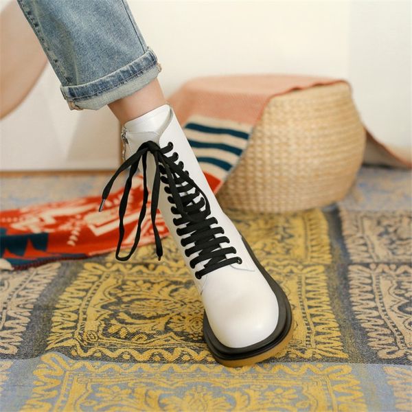 winter boots women ankle with zipper lace up chunky heel platform fashion 210507, Black
winter boots women ankle with zipper lace up chunky heel platform fashion 210507, Black