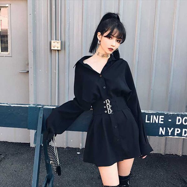 women's polos spring and autumn wear two ways of wearing big skinny metal button waist seal shirt dark wind retro clothing qin8, White
women's polos spring and autumn wear two ways of wearing big skinny metal button waist seal shirt dark wind retro clothing qin8, White