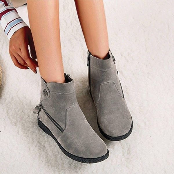 boots 2021 women's comfortable faux suede zipper flat heel round head casual versatile classic 6kf345, Black
boots 2021 women's comfortable faux suede zipper flat heel round head casual versatile classic 6kf345, Black