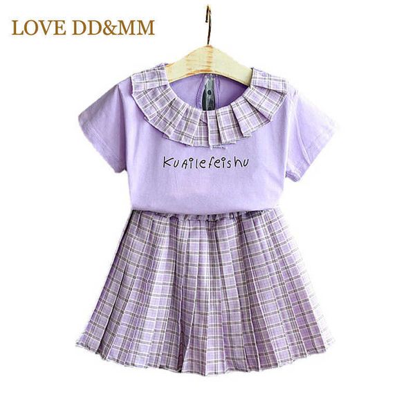love dd&mm girls sets summer letter plaid cotton sleeve short skirts suit kids clothing for girl outfits costume 210715, White
love dd&mm girls sets summer letter plaid cotton sleeve short skirts suit kids clothing for girl outfits costume 210715, White