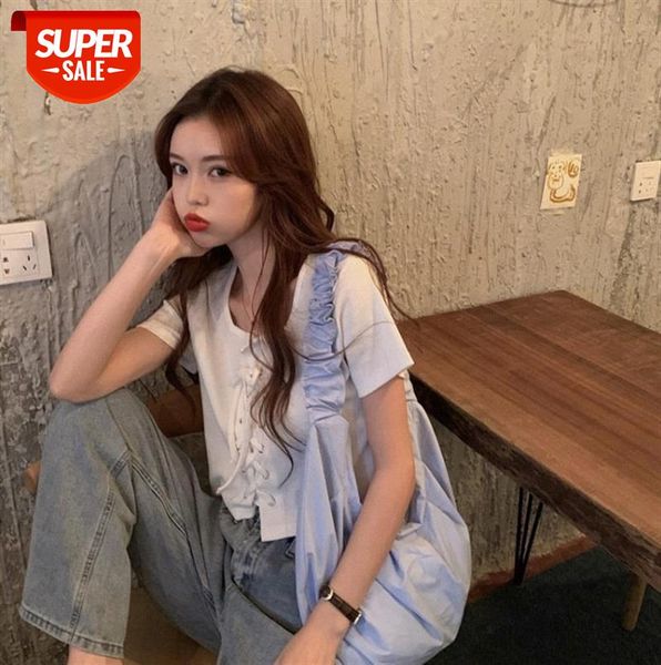 french square neck short-sleeved t-shirt female design sense niche self-cultivation high waist navel short clavicle ins tide #rv8b, Black;gray
french square neck short-sleeved t-shirt female design sense niche self-cultivation high waist navel short clavicle ins tide #rv8b, Black;gray